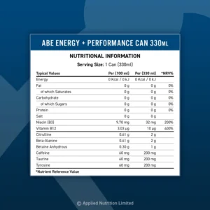 APPLIED NUTRITION ABE ENERGY DRINK 330ML - Afbeelding 2