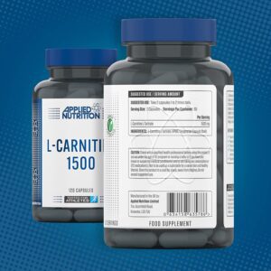 APPLIED NUTRITION L-CARNITINE 1500 - 120 CAPSULES - Afbeelding 2