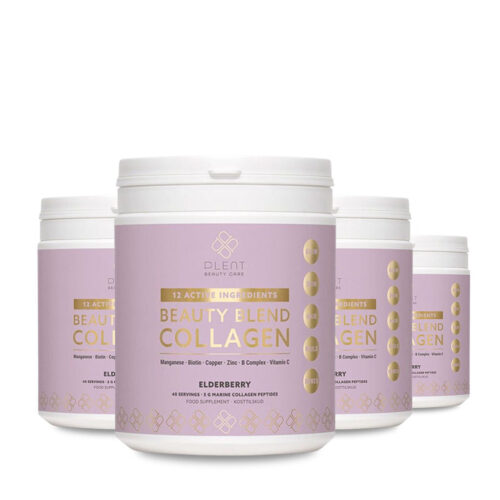 Beauty Blend Collageen Poeder – Elderberry – 40 porties – 3+1 Gratis Aanbieding