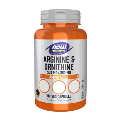 Arginine & Ornithine 500mg / 250mg (100 Vcaps)