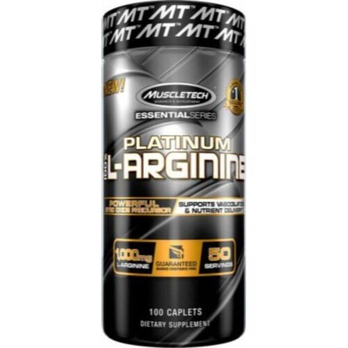 Platinum 100% L-Arginine (100 Caplets)