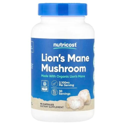 Lion’s Mane Mushroom, 2100mg (90 Caps)