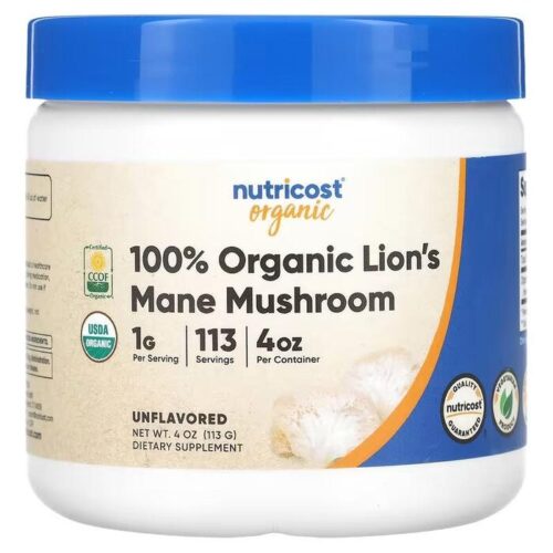 100% Organic Lion’s Mane Mushroom (113 gram)