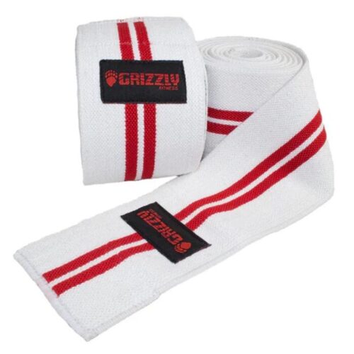 Power Lifting Knee Wraps White