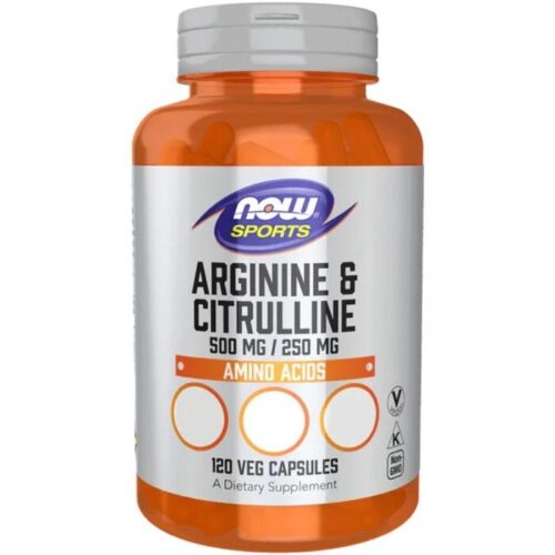 Arginine & Citrulline 500mg / 250mg (120 Vcaps)