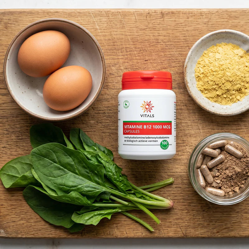 Vitamine B12 1000 µg – methyl- & adenosylcobalamine – 100 caps - Afbeelding 2