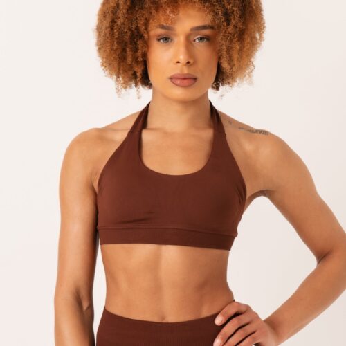 Avae Wear Enhance Halterneck Sports Bra - Bruin - afbeelding 1