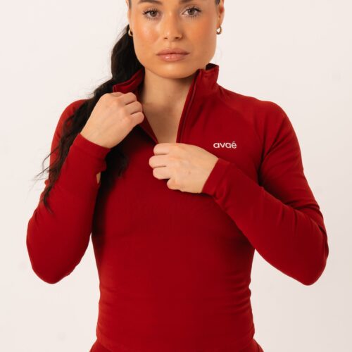 Avae Wear Enhance Half Zip Jacket - Rood - afbeelding 1
