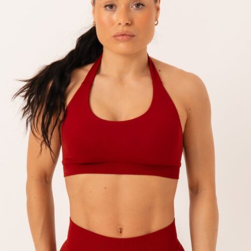 Avae Wear Enhance Halterneck Sports Bra - Rood - afbeelding 1