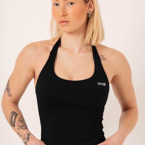 Avae Wear Enhance Halterneck Top - Zwart - afbeelding 1