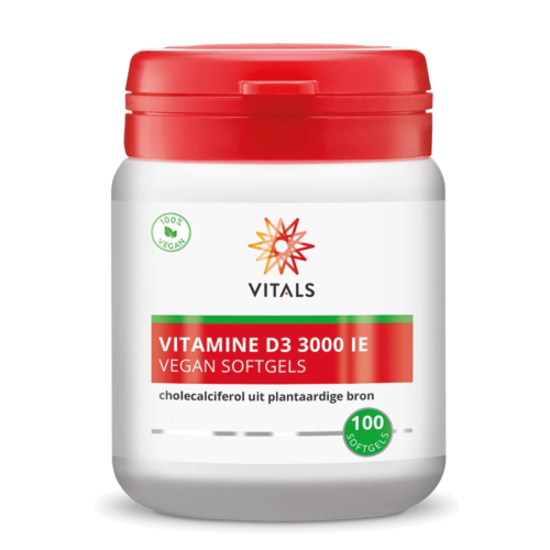 Vitamine D3 3000 IE – Vegan Softgels – 100 stuks