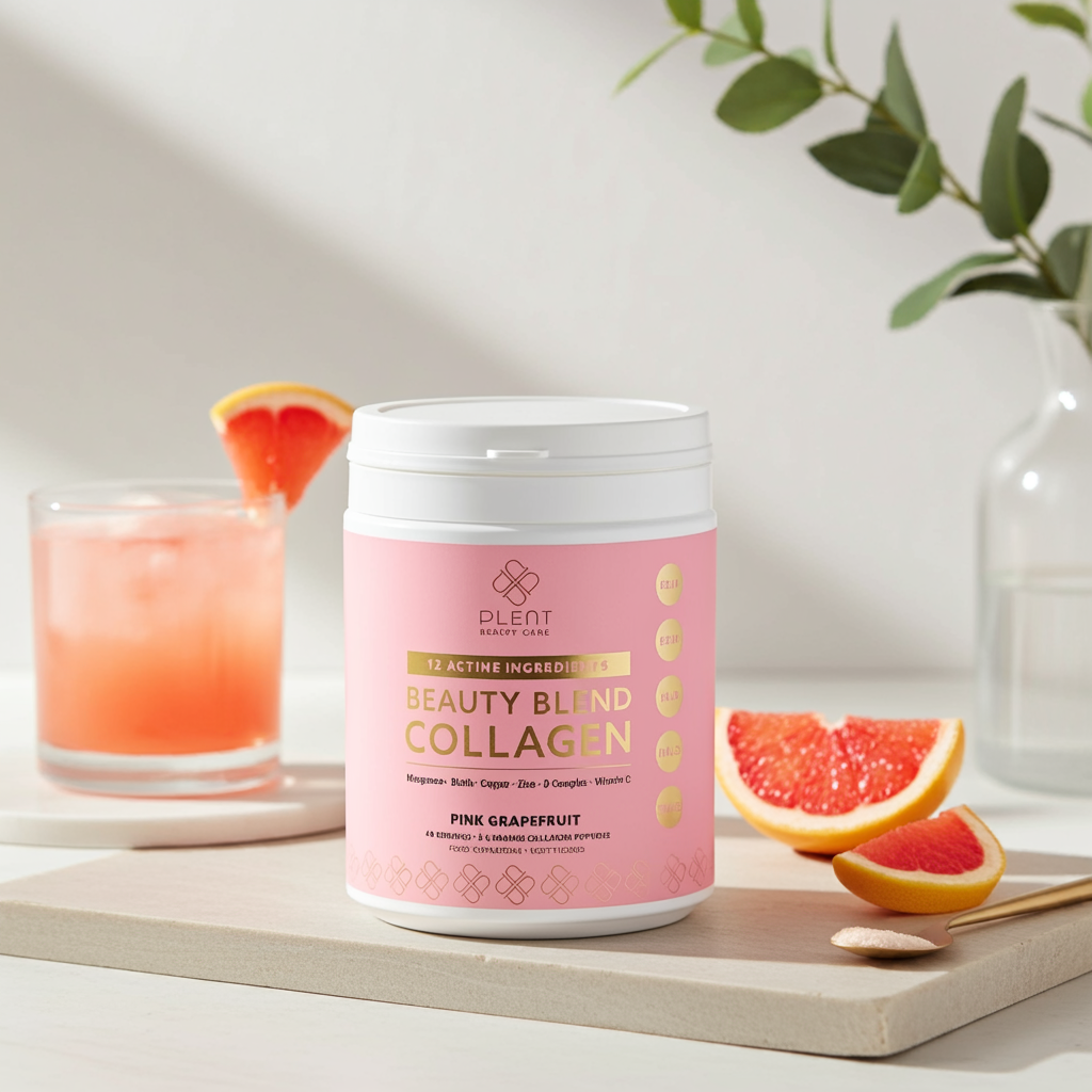Beauty Blend Collageen Poeder – Pink Grapefruit – 40 porties - Afbeelding 2