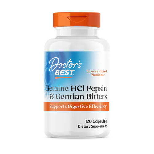 Betaine HCl Pepsin & Gentian Bitters – 120 capsules