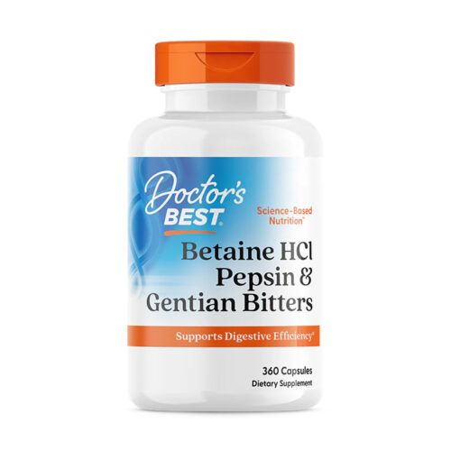 Betaine HCl Pepsin & Gentian Bitters – 360 capsules