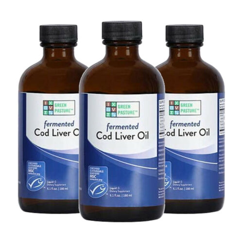 Fermented Cod Liver Oil (Levertraan) – Naturel – 3×180 ml – Aanbieding
