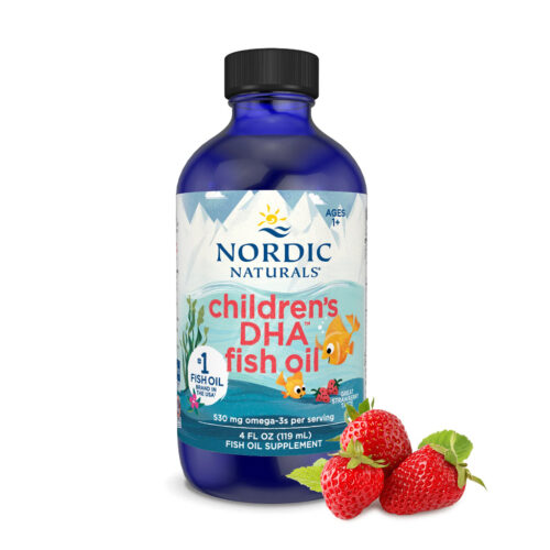 Children’s DHA Fish Oil - Kinderen DHA Aardbei 530mg - 119ml