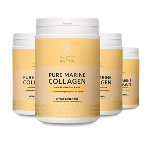 Pure Marine Collageen Poeder – Citrus Lemonade – 4×300 g – 3+1 Gratis Aanbieding
