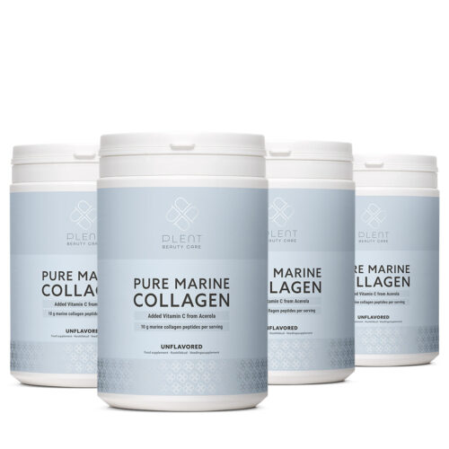 Pure Marine Collageen Poeder – Naturel – 4×300 g – 3+1 Gratis Aanbieding