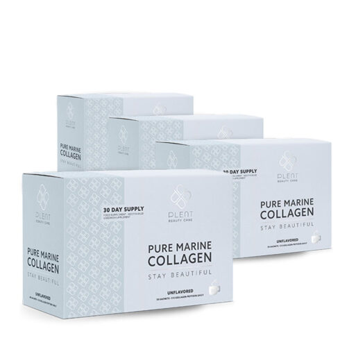Pure Marine Collageen Poeder – Naturel – 4×30 sachets – 3+1 Gratis Aanbieding