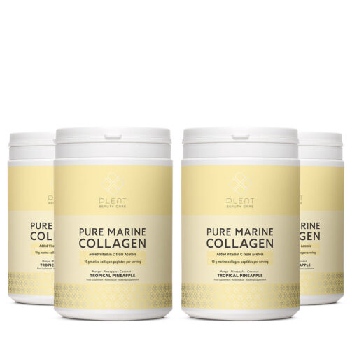 Pure Marine Collageen Poeder – Tropical Pineapple – 4×300 g – 2+2 Gratis Aanbieding