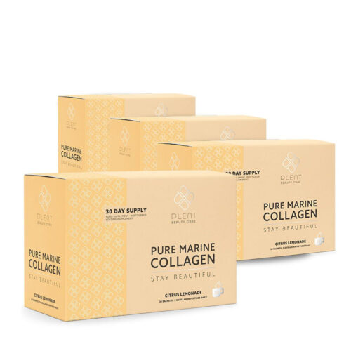 Pure Marine Collageen Poeder – Citrus Lemonade – 4×30 sachets – 3+1 Gratis Aanbieding