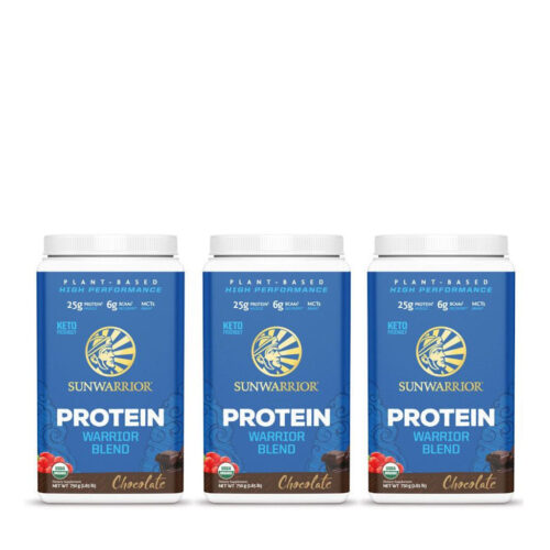 Warrior Blend – Chocolate – Bio Vegan Eiwitpoeder – 3×750 g – Aanbieding