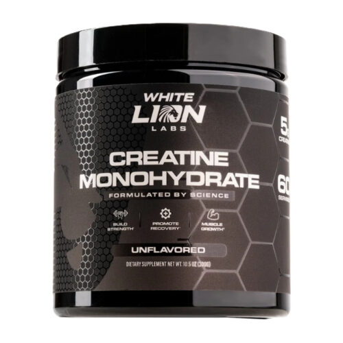 White Lion Labs Creatine Monohydrate 60 doseringen – pot ongearomatiseerd creatinepoeder