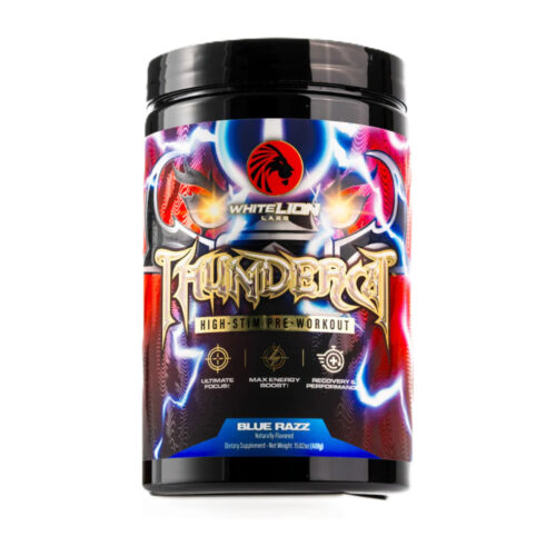 White Lion Labs Thundercat pre-workout Blue Razz – pot met 30 doseringen