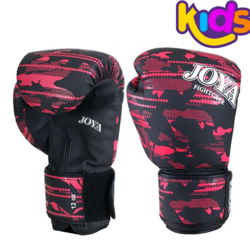 Joya Camo V2 kinderbokshandschoenen roze