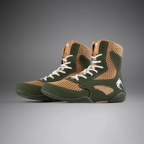 Venum Contender boksschoenen militairgroen zand