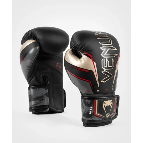 Venum Elite Evo bokshandschoenen zwart goud rood