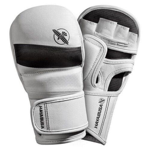 Hayabusa T3 7oz hybride MMA handschoenen wit zwart