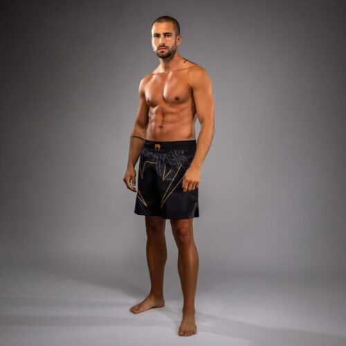Venum Serpenti fightshort zwart zilver goud