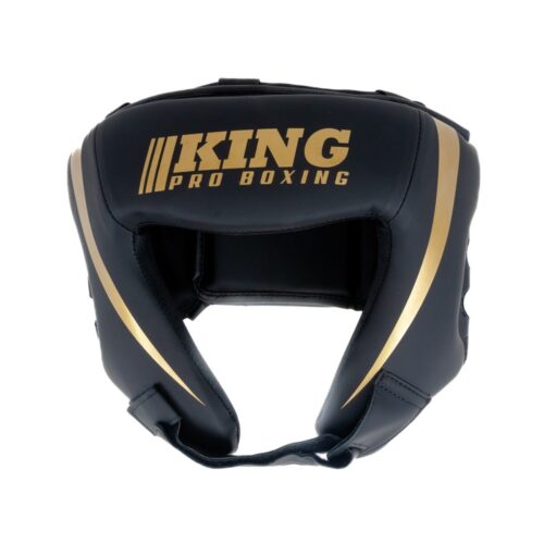 King Pro Boxing REVO 2 open-face hoofdbeschermer zwart