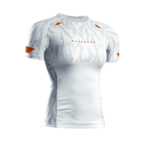 Hayabusa Apex Vantage rashguard dames korte mouw wit