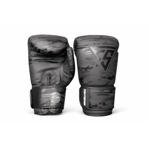 Fightsense Fury bokshandschoenen Camo zwart