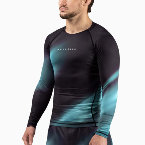 Hayabusa Apex Nova rashguard lange mouw teal