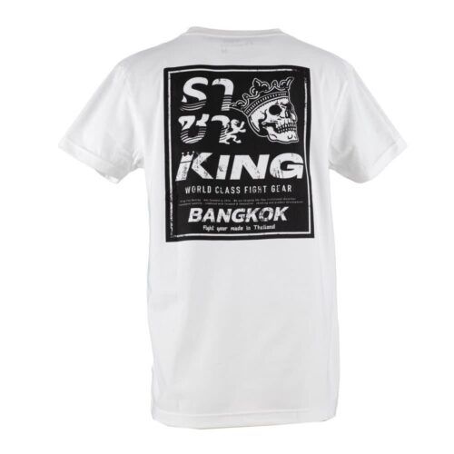 King Pro Boxing Skull 01 T-shirt wit