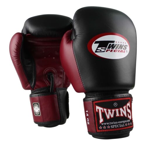 Twins Special BGVL 3 bokshandschoenen zwart Wine Red
