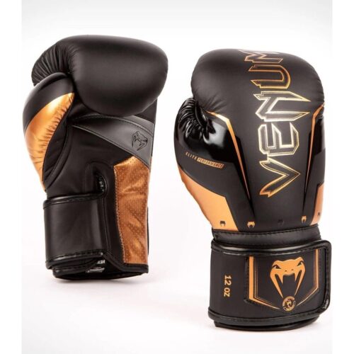 Venum Elite Evo bokshandschoenen zwart brons