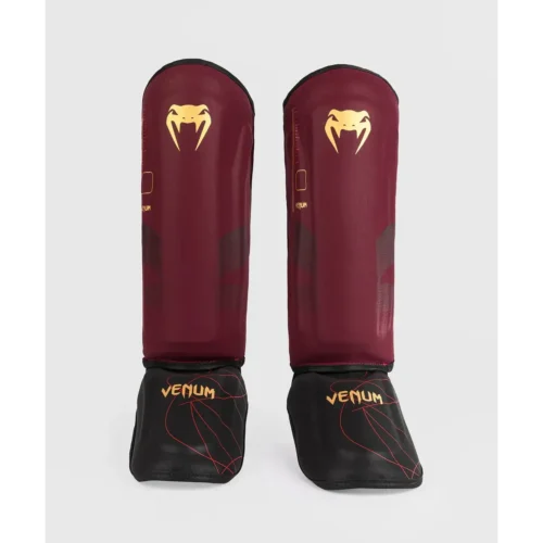 Venum Tactical XT scheenbeschermers zwart bordeaux goud
