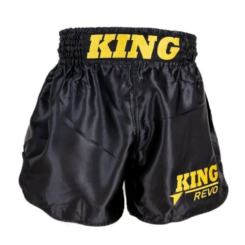 King Pro Boxing REVO SHORT 2 Muay Thai short zwart/goud