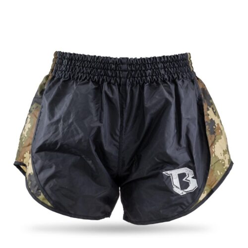 Booster Retro Hybrid kickboxing short groen/camo