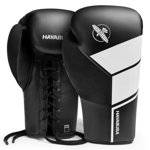 Hayabusa S4 Lace-Up bokshandschoenen zwart