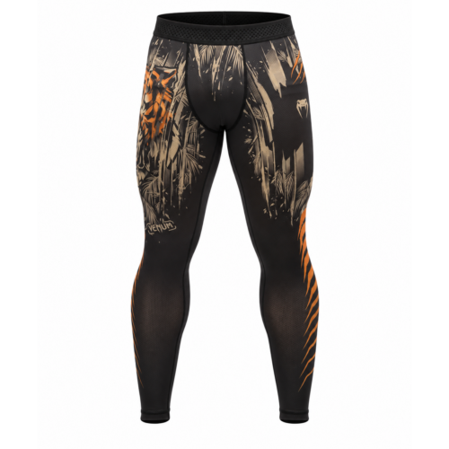 Venum Tiger heren spats zwart neonoranje