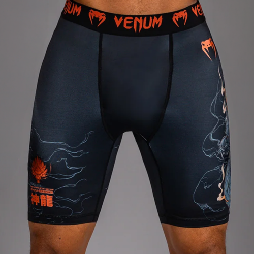 Venum Thunder Dragon Vale Tudo short zwart grijs koper