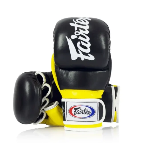 Fairtex FGV18 Super Sparring MMA handschoenen zwart/geel