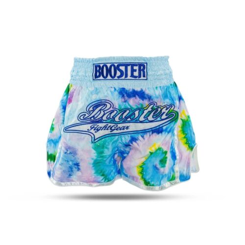 Booster Fightgear TBT Swirl 1 Muay Thai short blauw