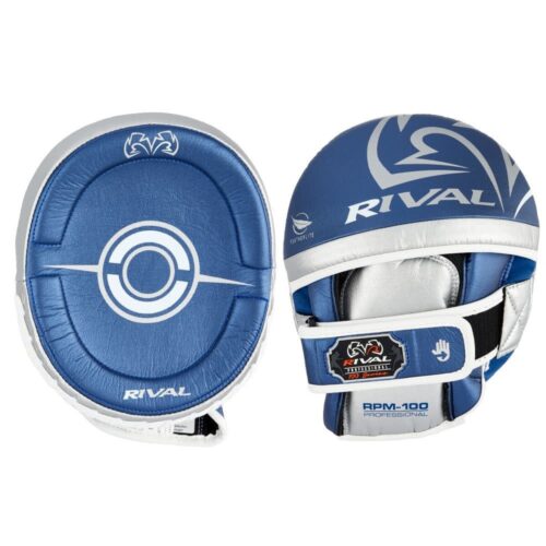 Rival RPM100 punch mitts blauw/zilver