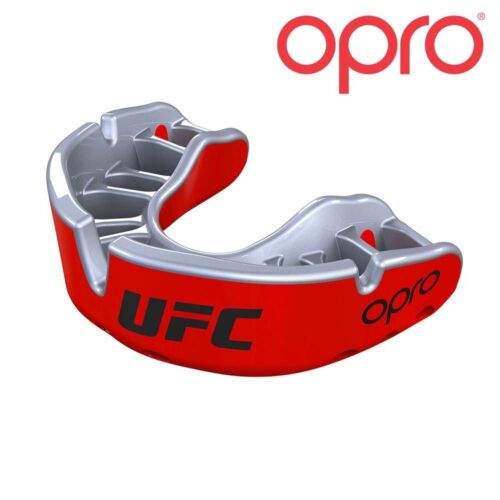 UFC OPRO Gold gebitsbeschermer rood zilver